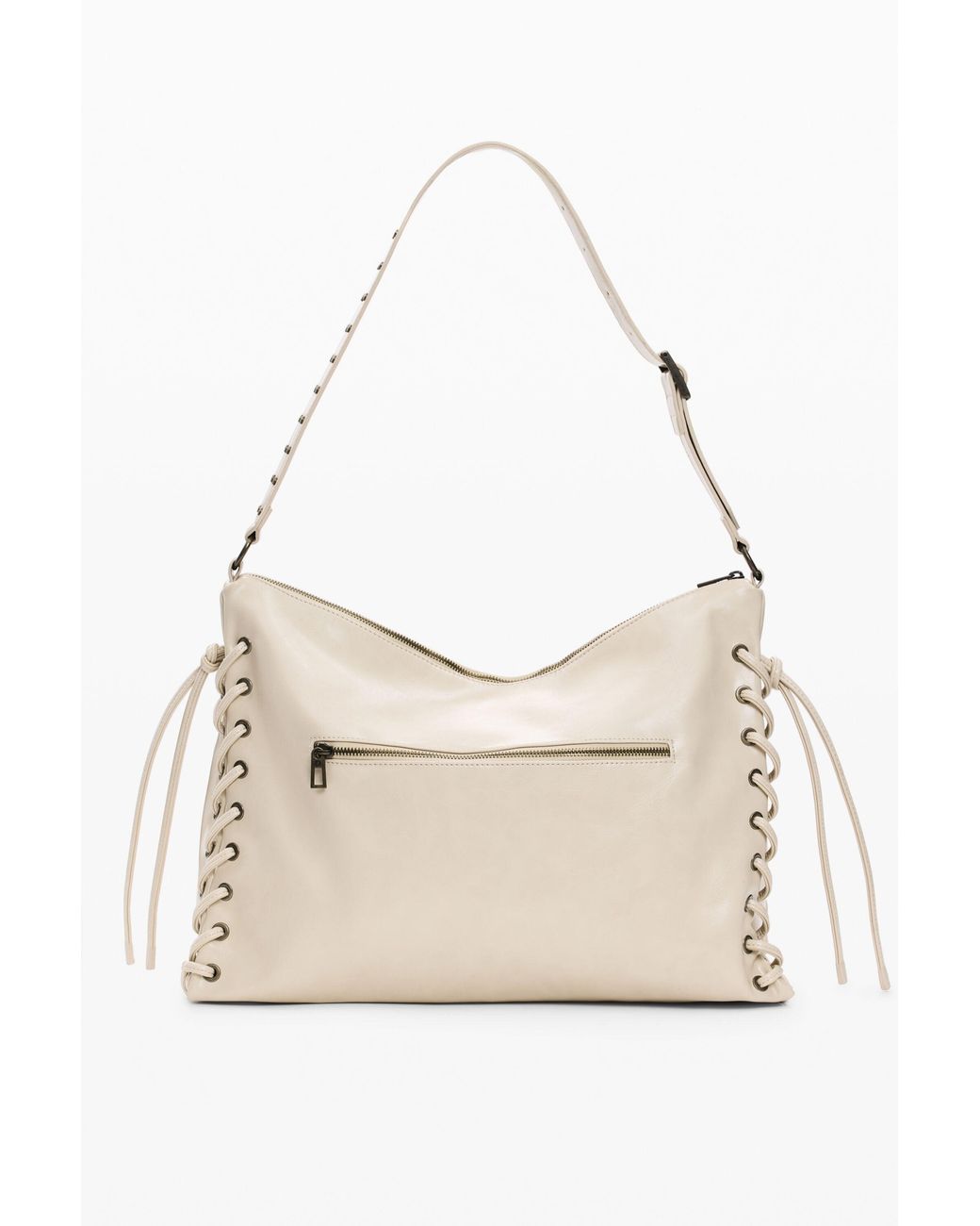 Desigual Natural Medium Faux Leather Bag, Polyurethane