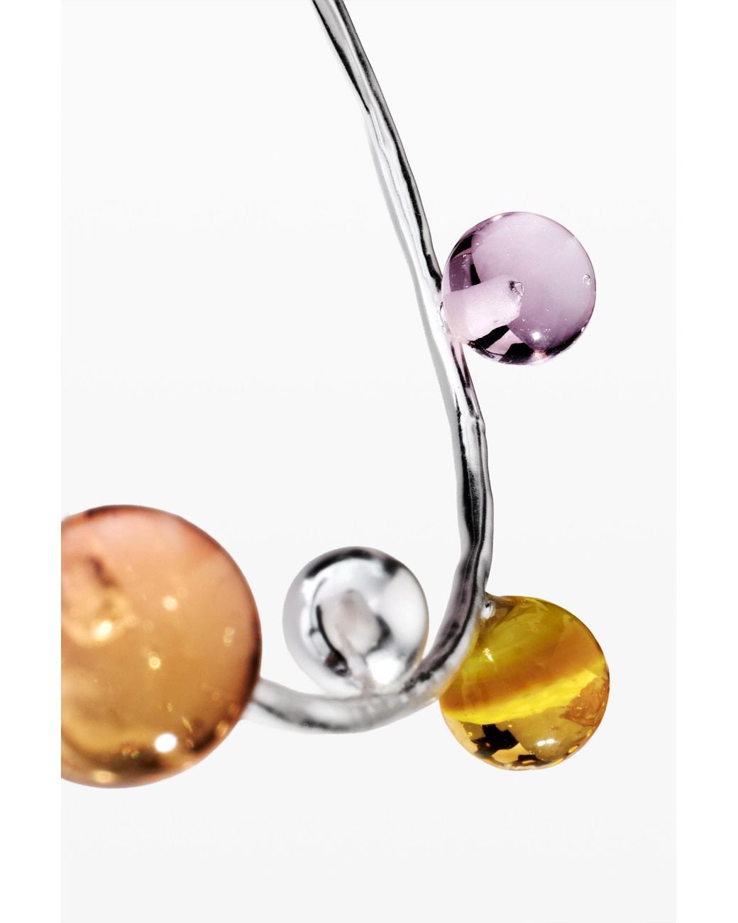 Desigual White Zalio Multiball Pendant