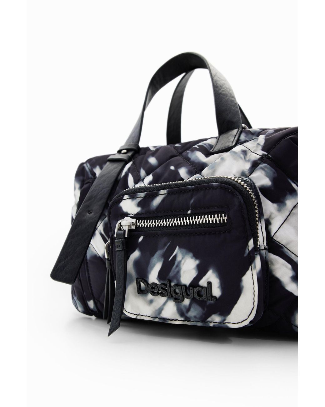 Desigual Black Midsize Padded Bag, Polyester
