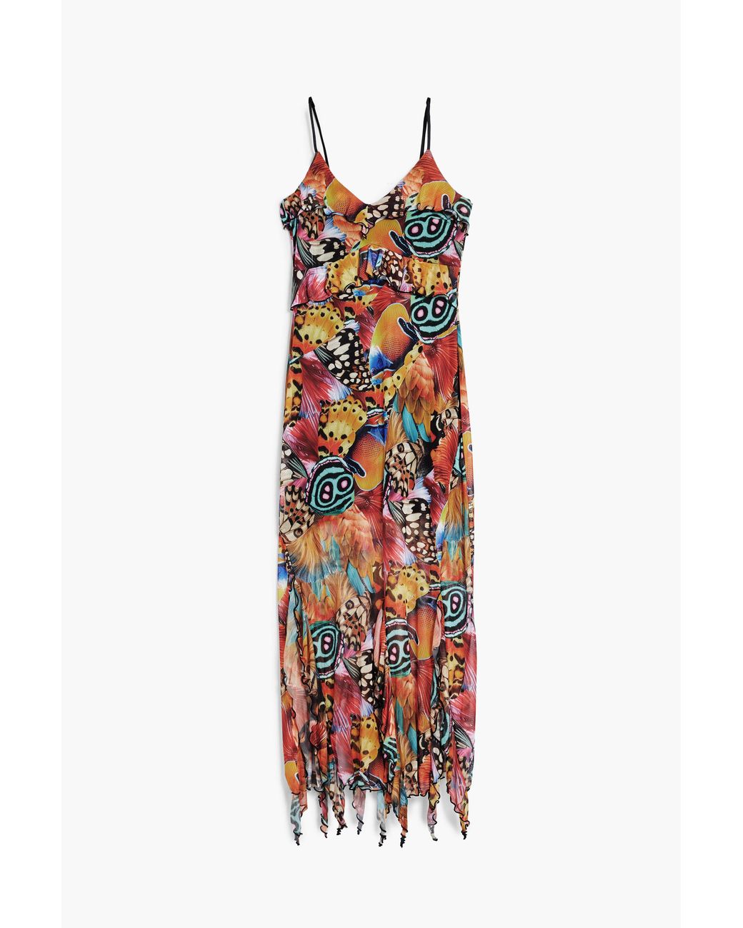 Desigual Multicolor Dress Designed By Mr. Christian Lacroix, Polyester