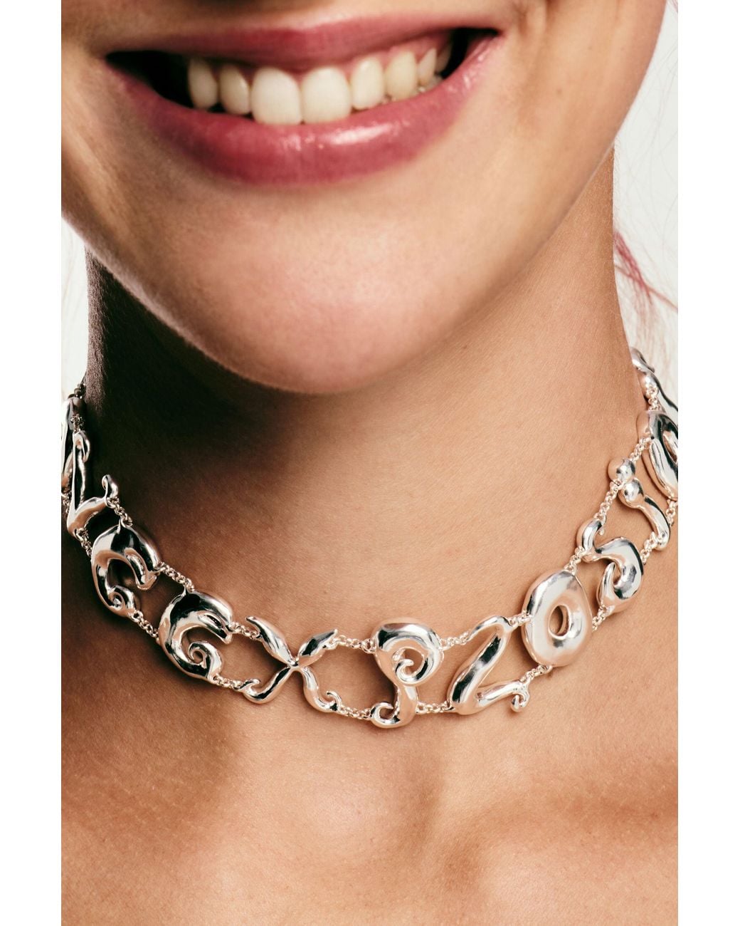 Collier Love Explosion, Noir Desigual en coloris White