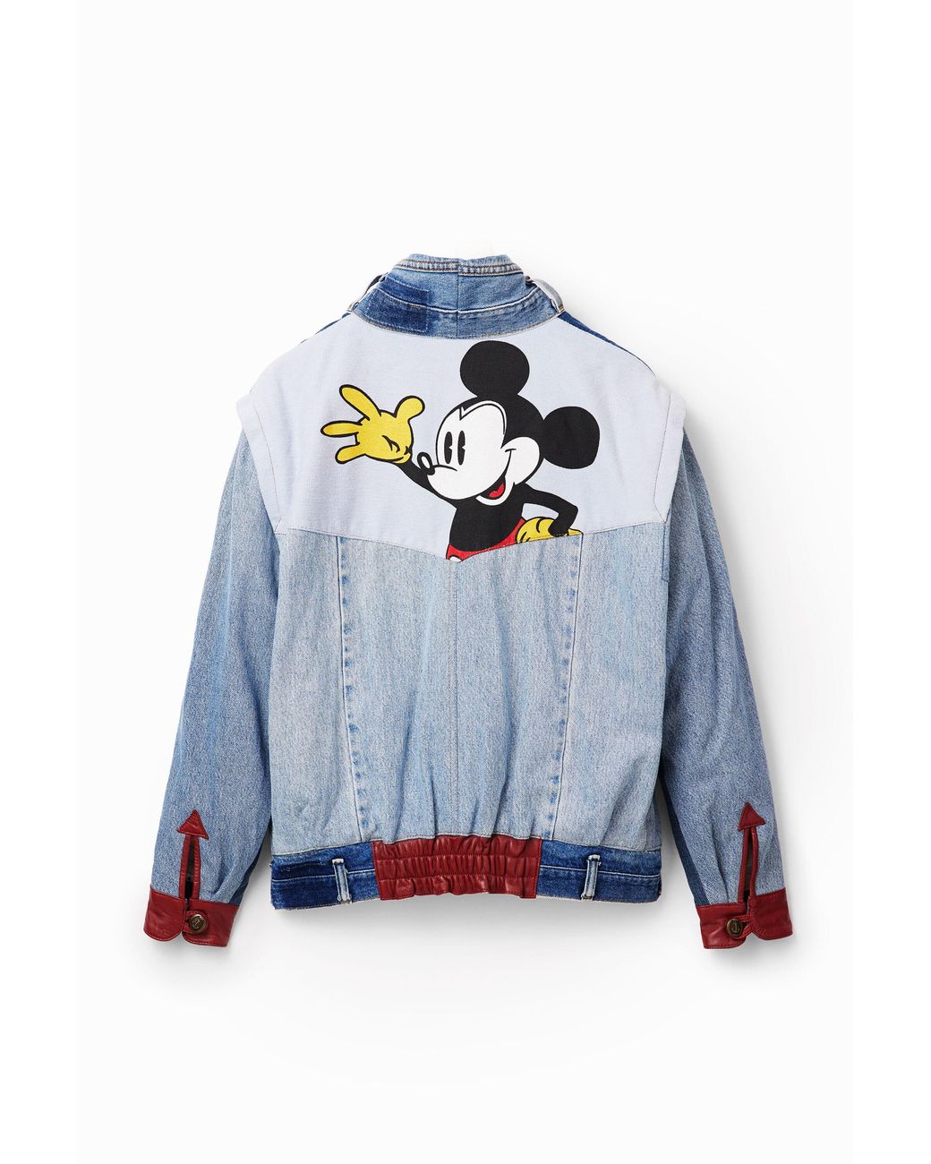 Desigual Blue Iconic Mickey Mouse Jacket, Cotton