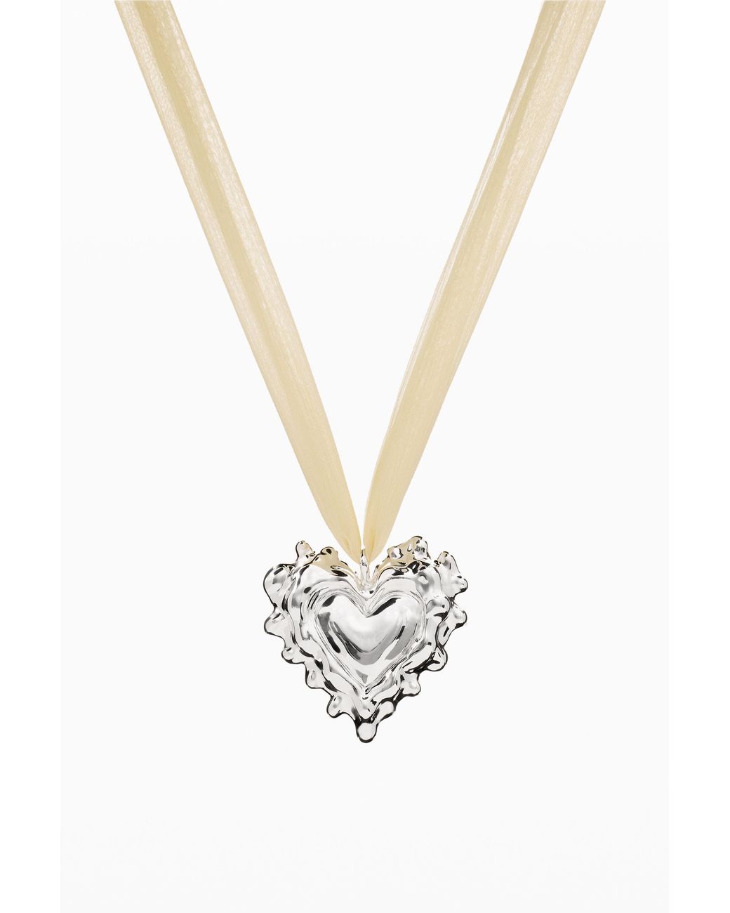 Desigual White Heart Pendant Zalio