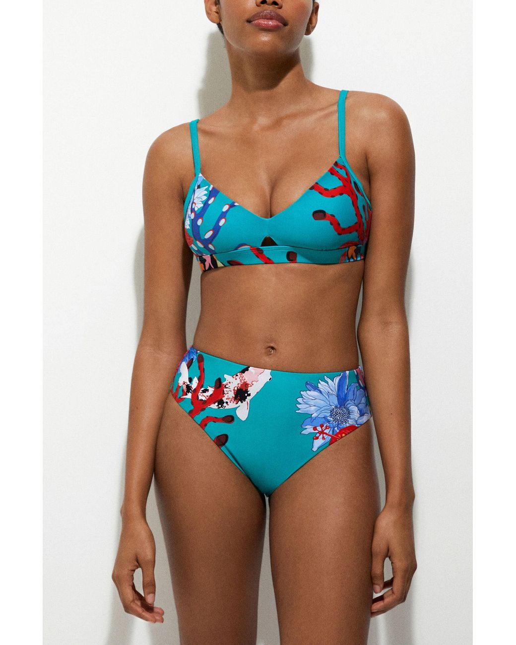 Desigual Blue Attina I Bikini Top-turquoise-wmk175013