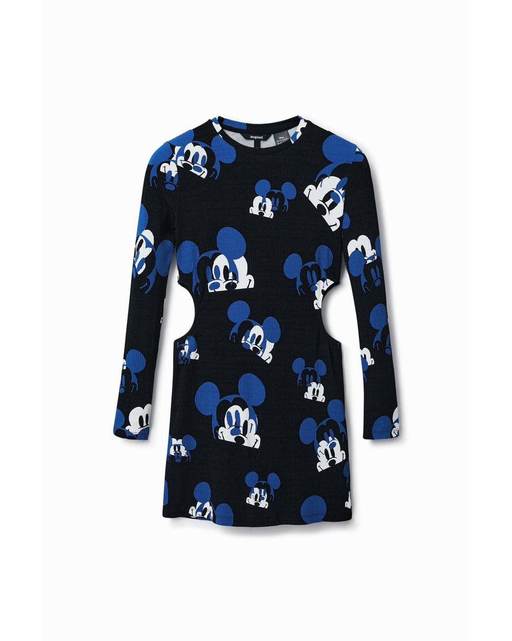 Desigual Blue Short Disney's Mickey Mouse Dress, Viscose