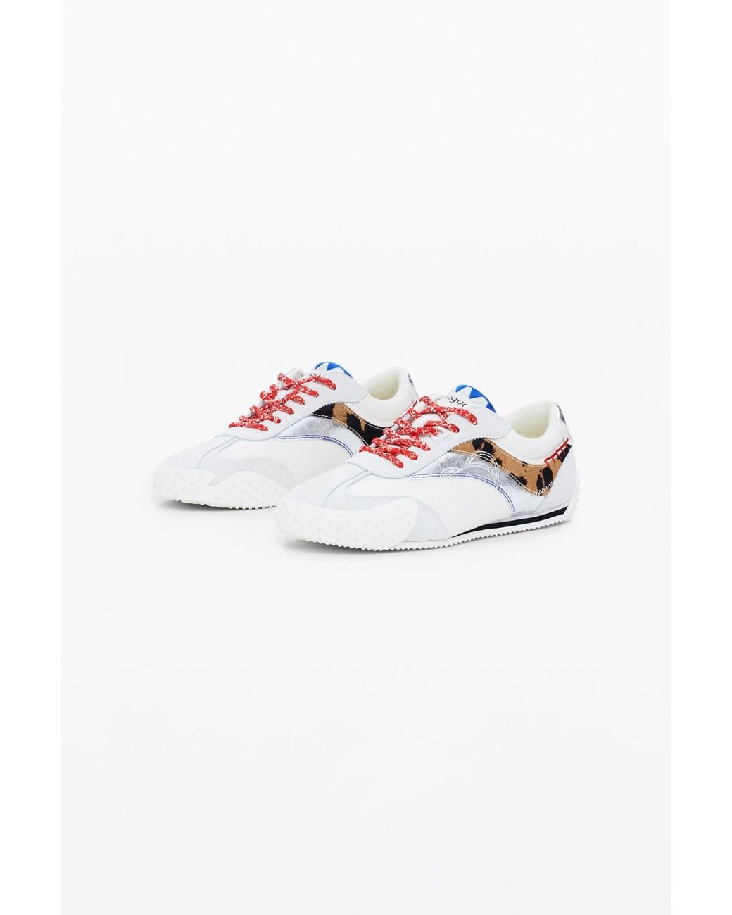 Desigual White Combined Retro Sneakers