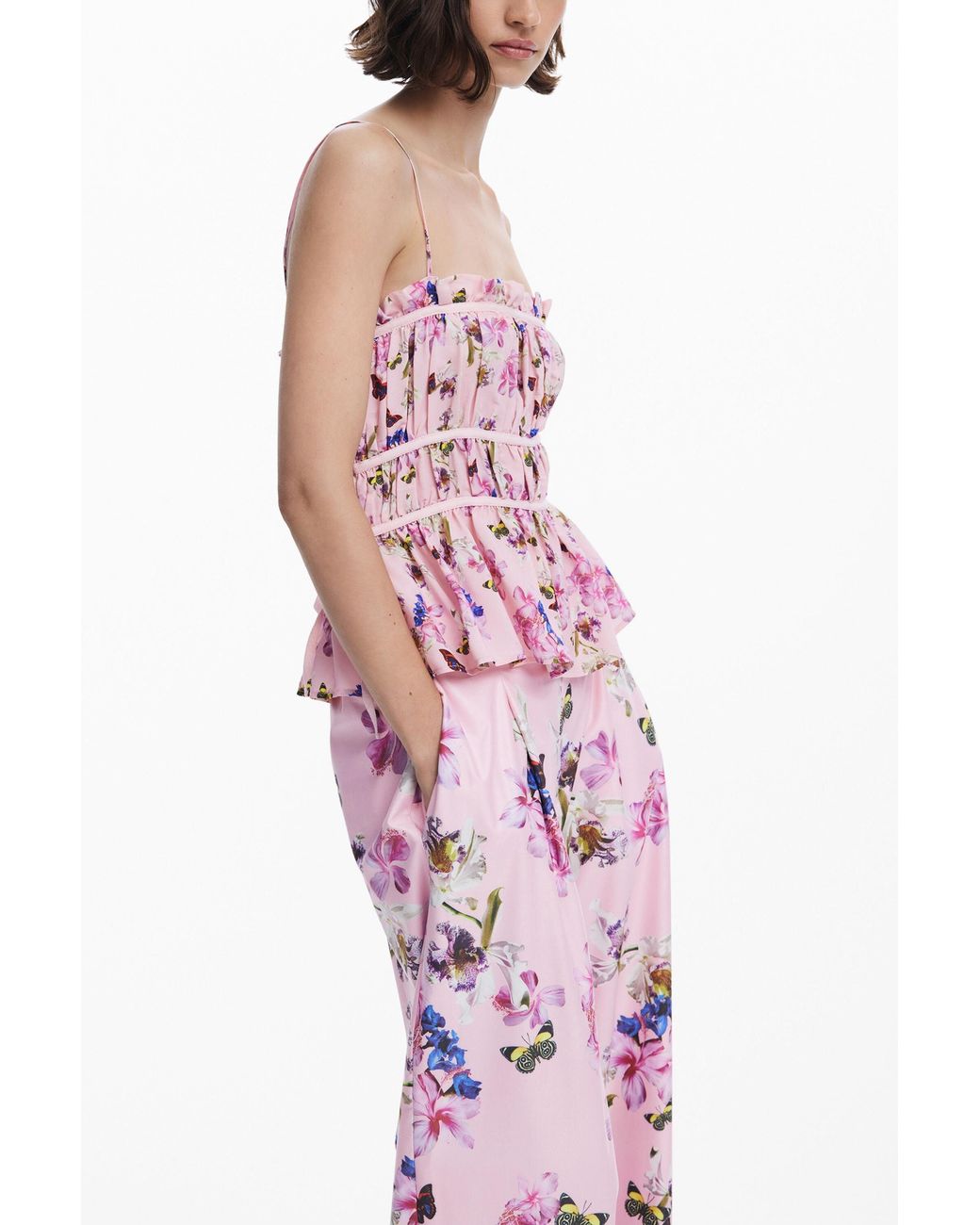 Desigual Pink Trousers Designed By Mr. Christian Lacroix
