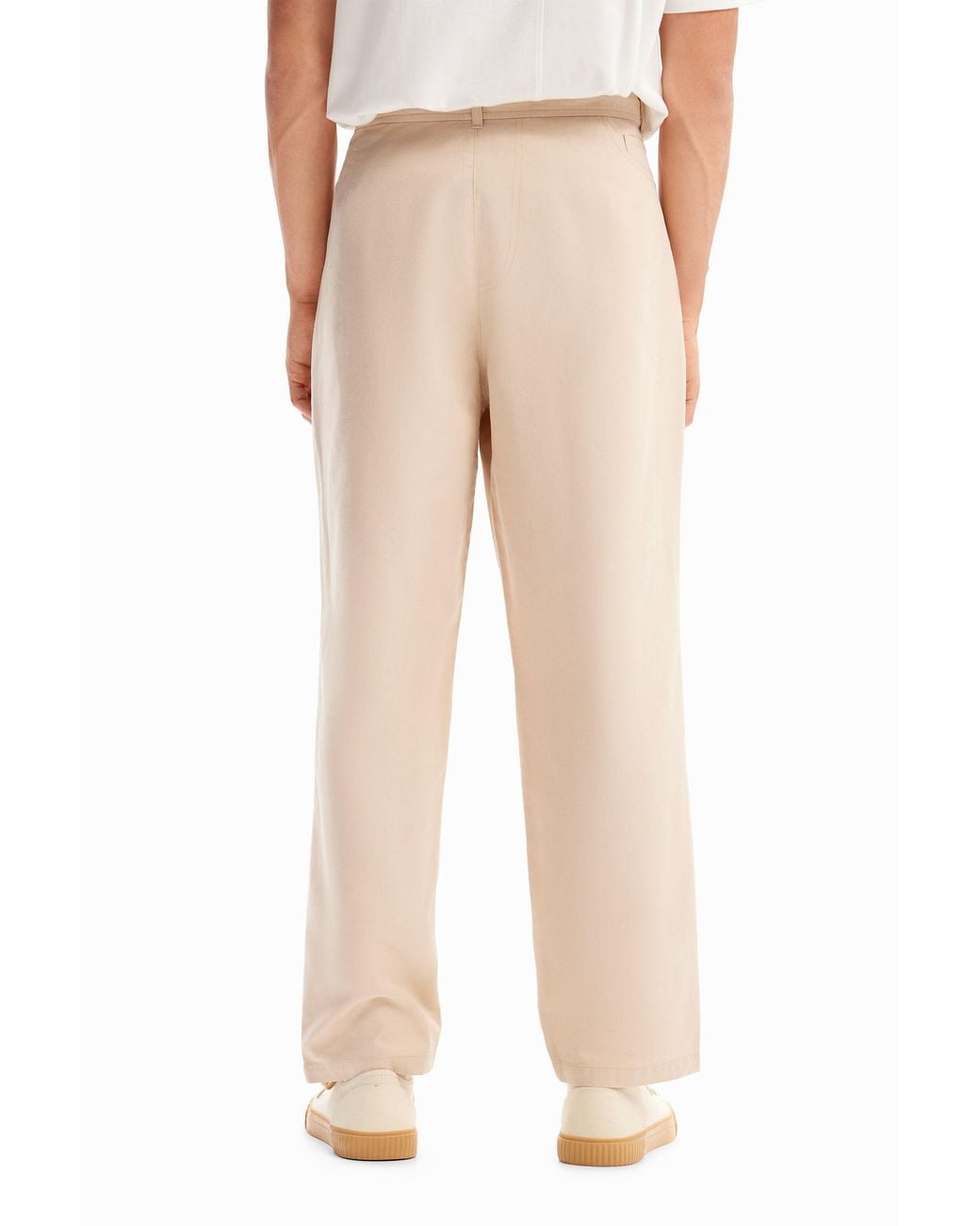 Desigual Natural Tapered Chino Trousers for men