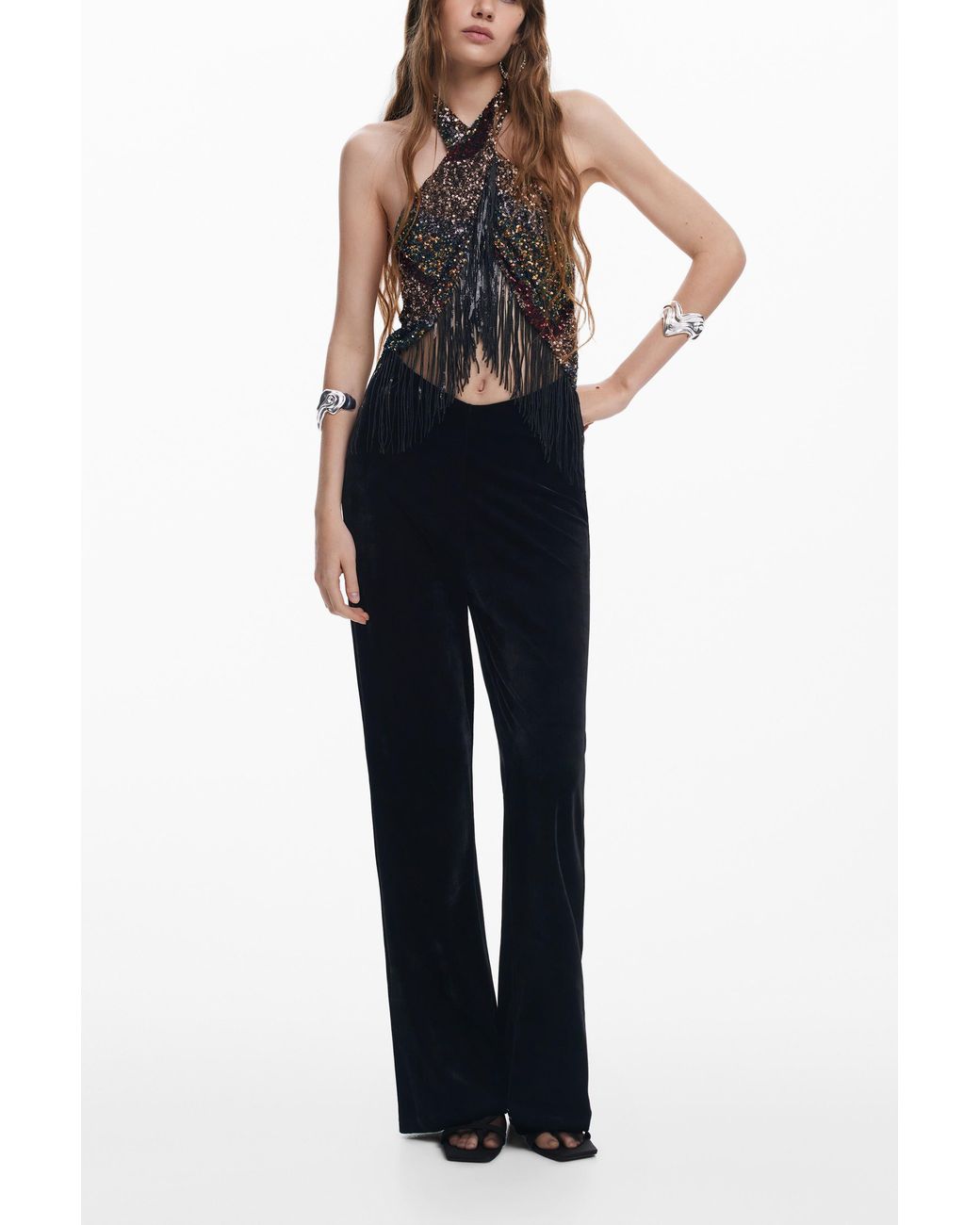 Desigual Black Two-Piece Jumpsuit, Polyester