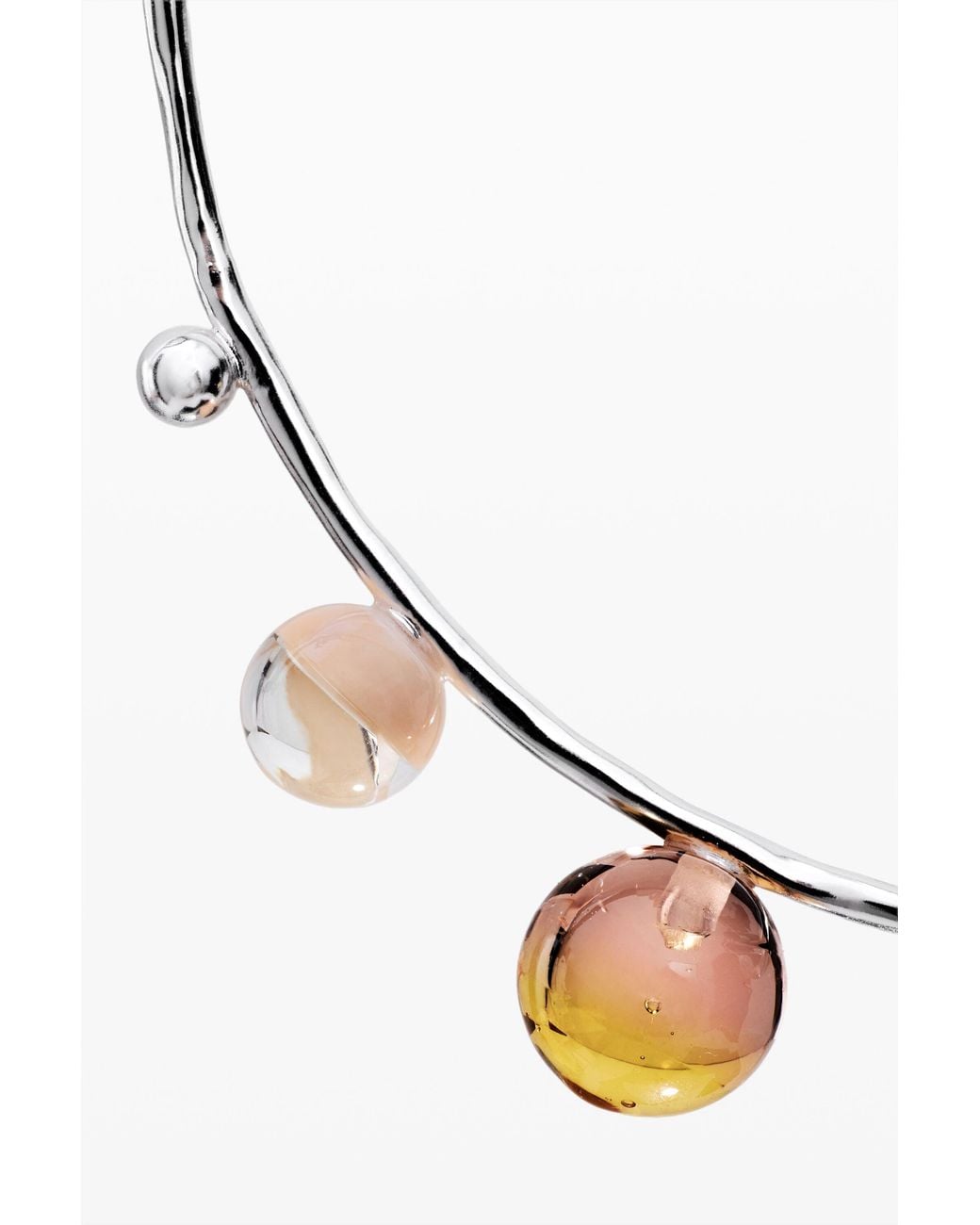Desigual White Zalio Multiball Pendant