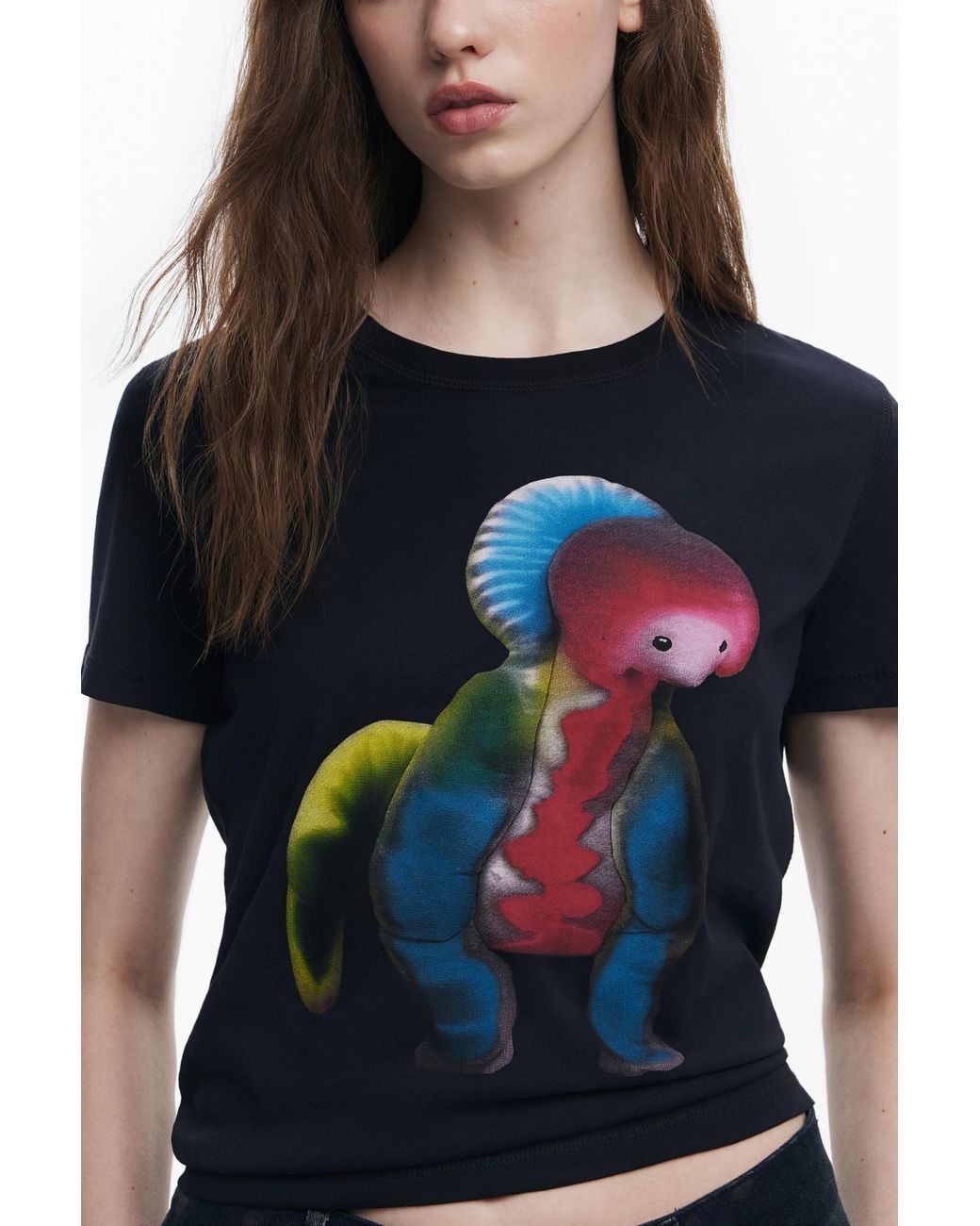 Desigual Blue Collina Strada Reversible T-Shirt, Cotton
