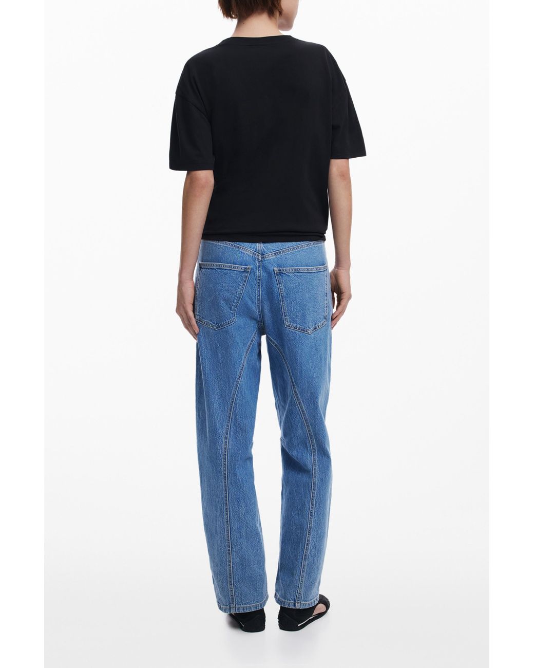 Desigual Blue Fruit Logo T-Shirt, Cotton