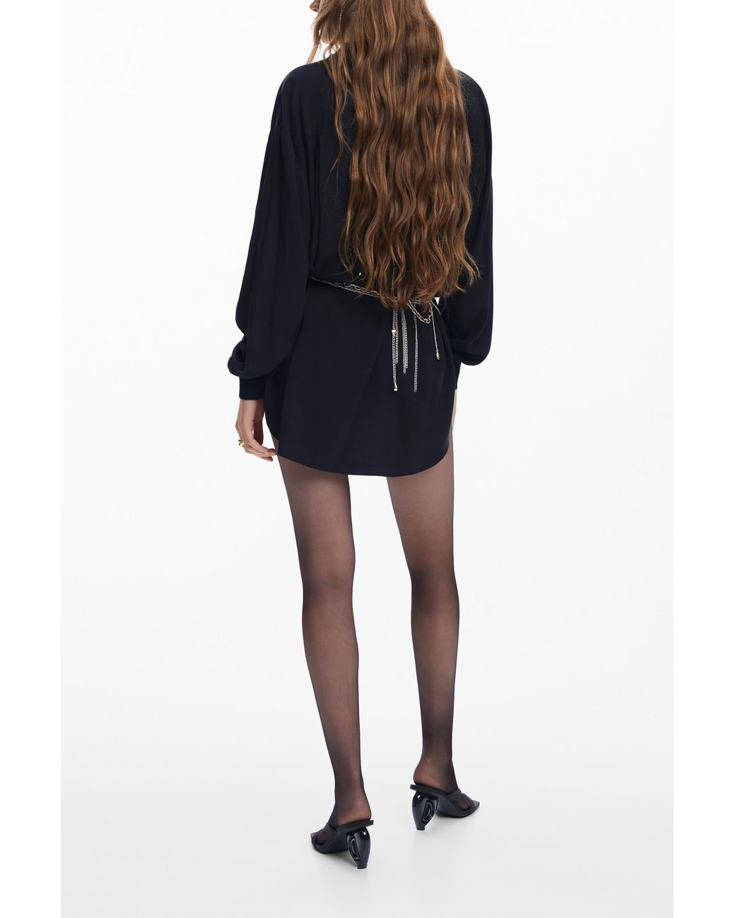 Desigual Black Shirt With Pocket Detail, Viscose
