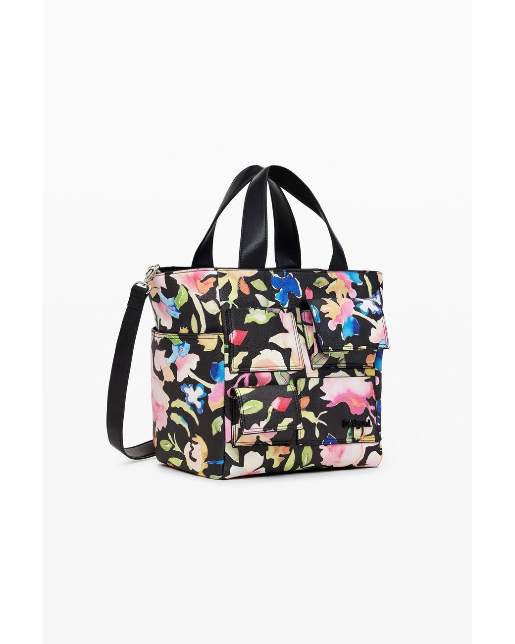 Desigual Multicolor Floral Shoulder Bag, Polyurethane