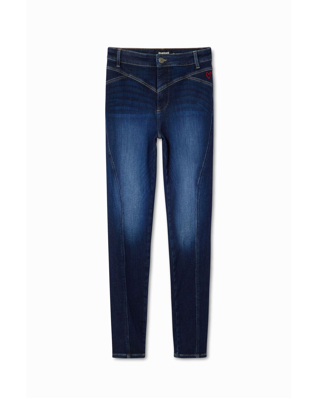 Desigual Blue Push-Up Skinny Jeans, Cotton
