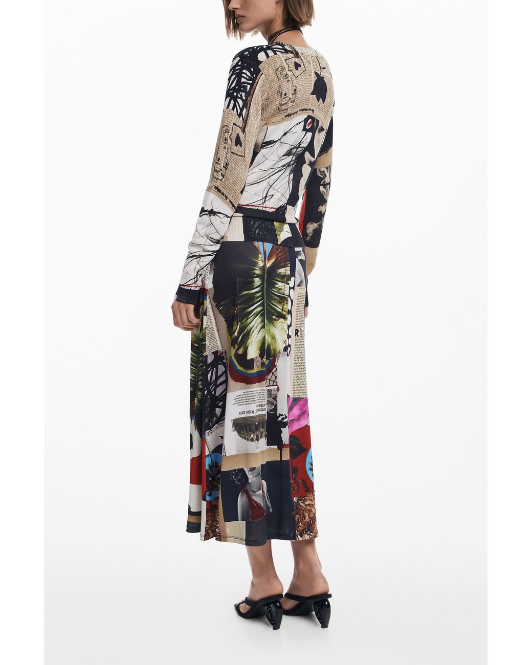 Desigual Blue Sweater Designed By Mr. Christian Lacroix