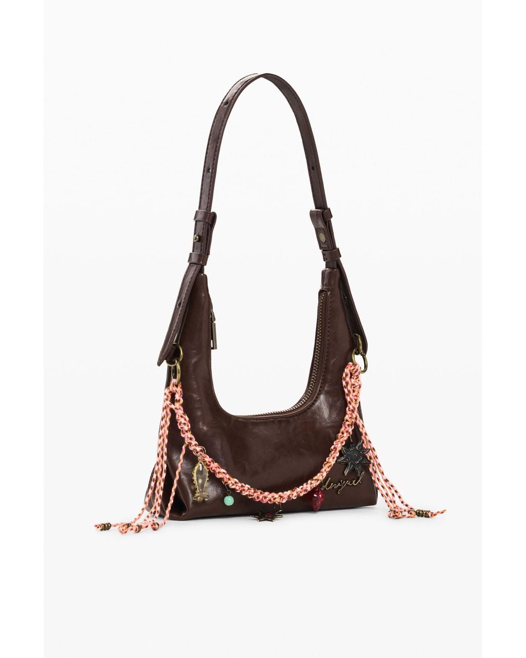Desigual White Small Bag, Polyurethane