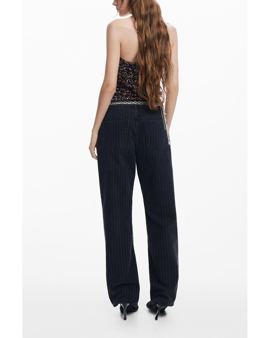Desigual Blue Sleeveless Knit Top, Polyester