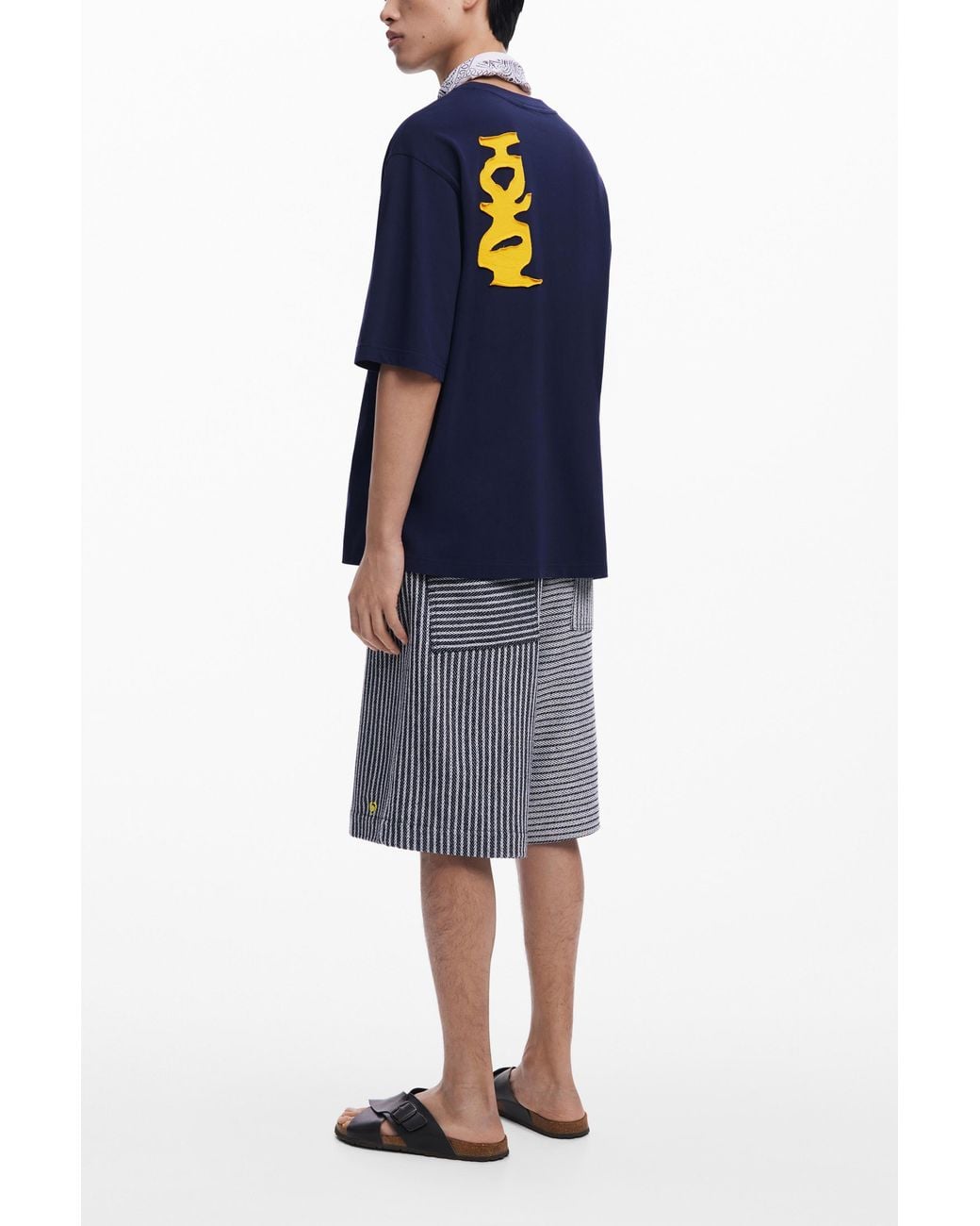 Desigual Blue Vase T-Shirt, Cotton for men