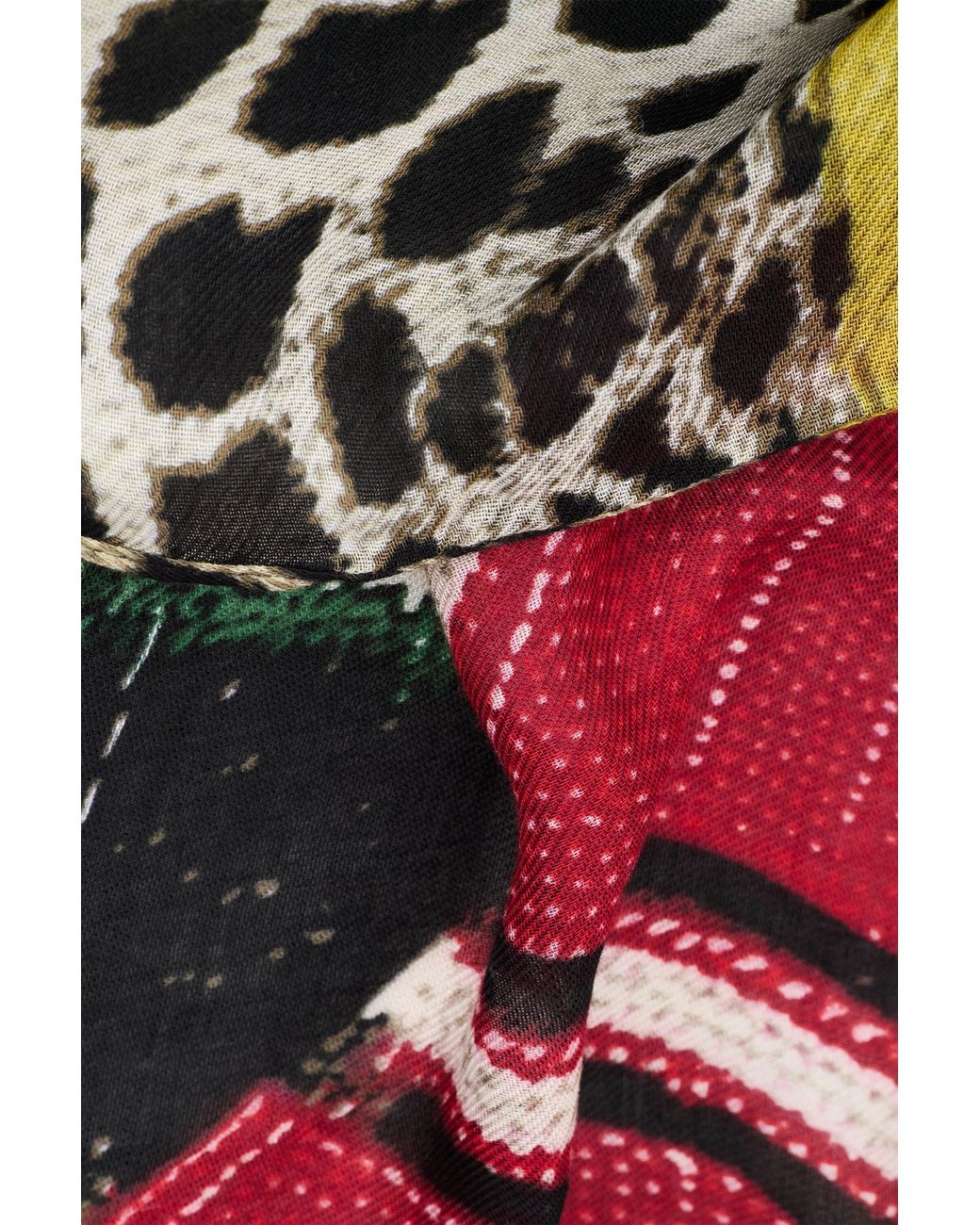 Desigual Multicolor Animal Print Scarf, Viscose