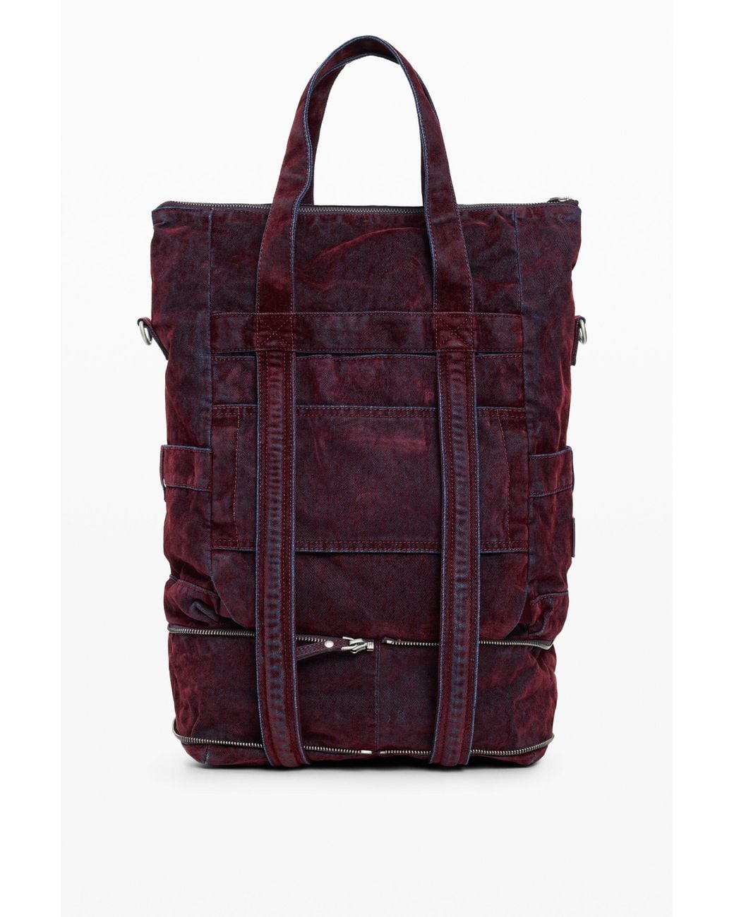 Desigual Purple Large Multi-Position Backpack