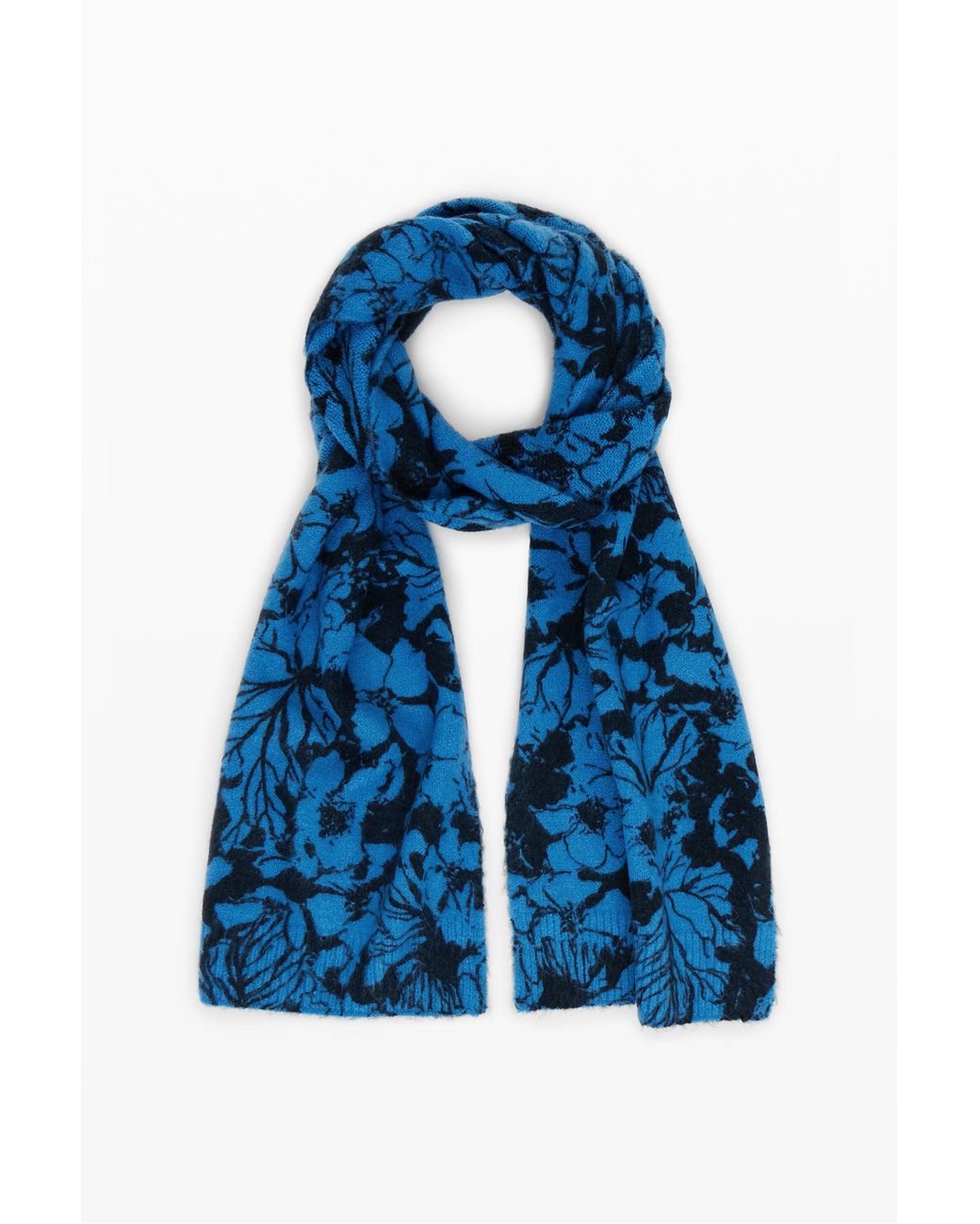 Desigual Blue Floral Scarf