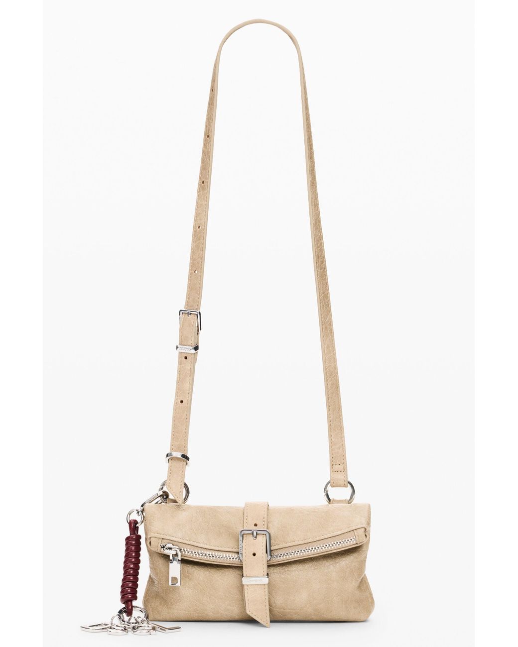 Desigual Natural Large Crossbody Wallet, Polyurethane