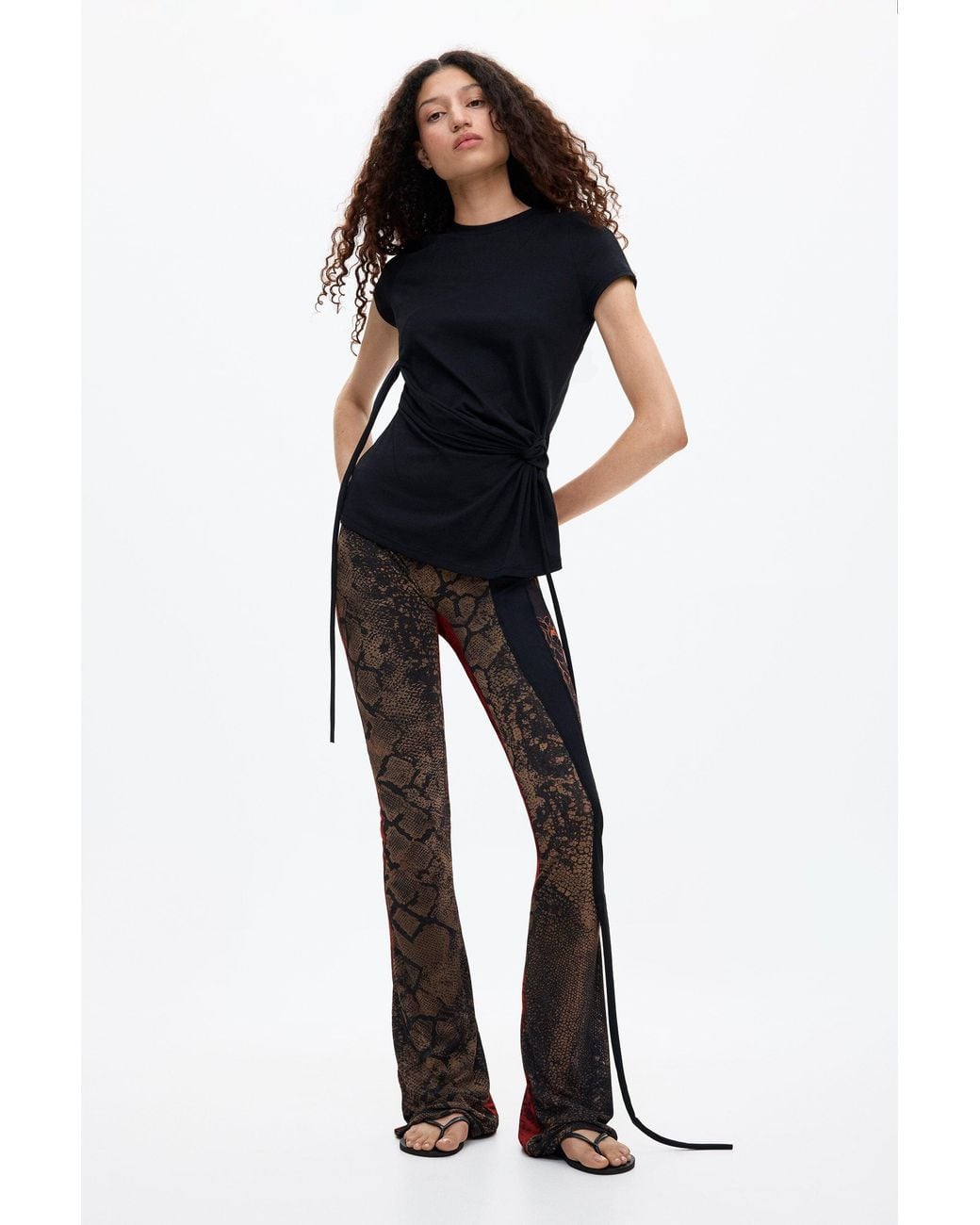 Desigual Black Ottolinger Tulle T-Shirt, Cotton