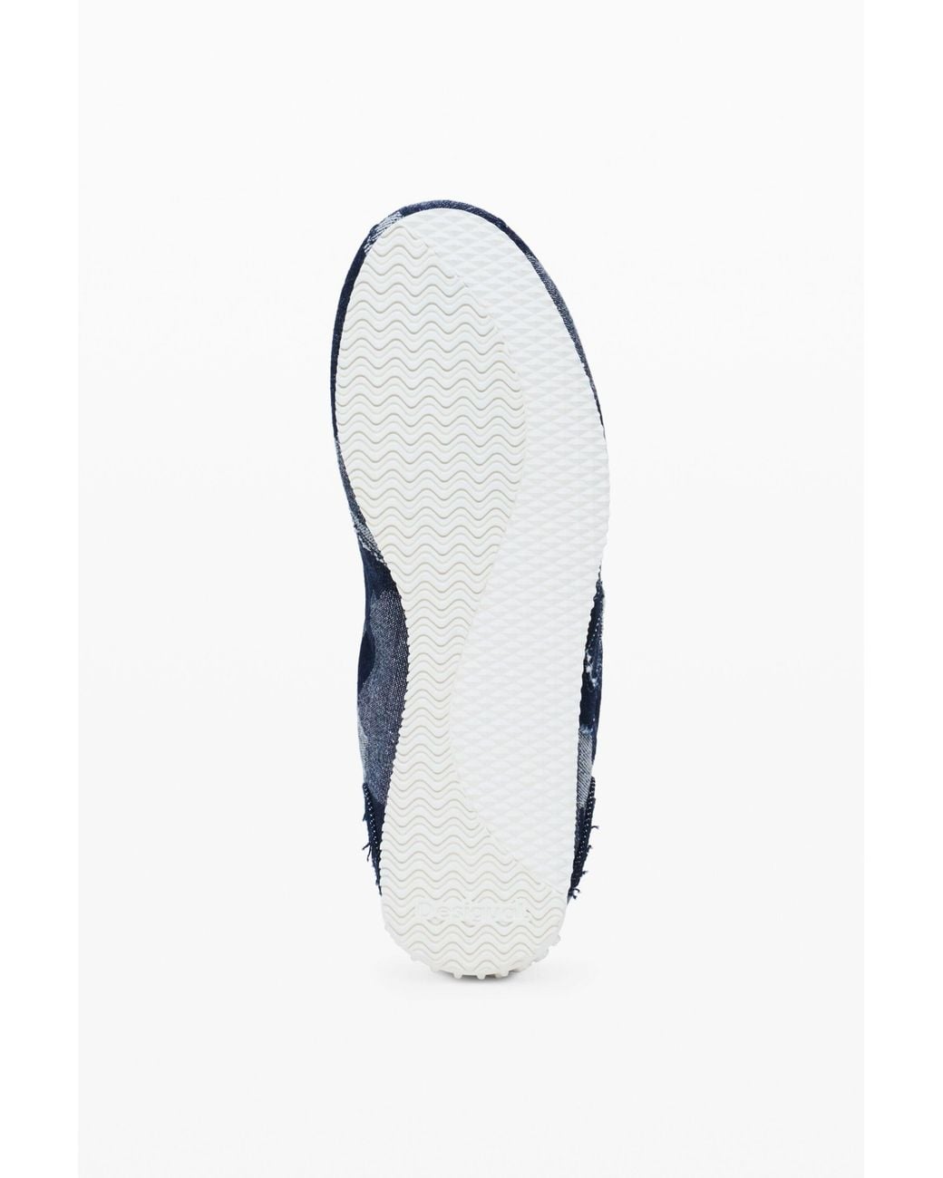 Desigual Blue Denim Patchwork Sneaker