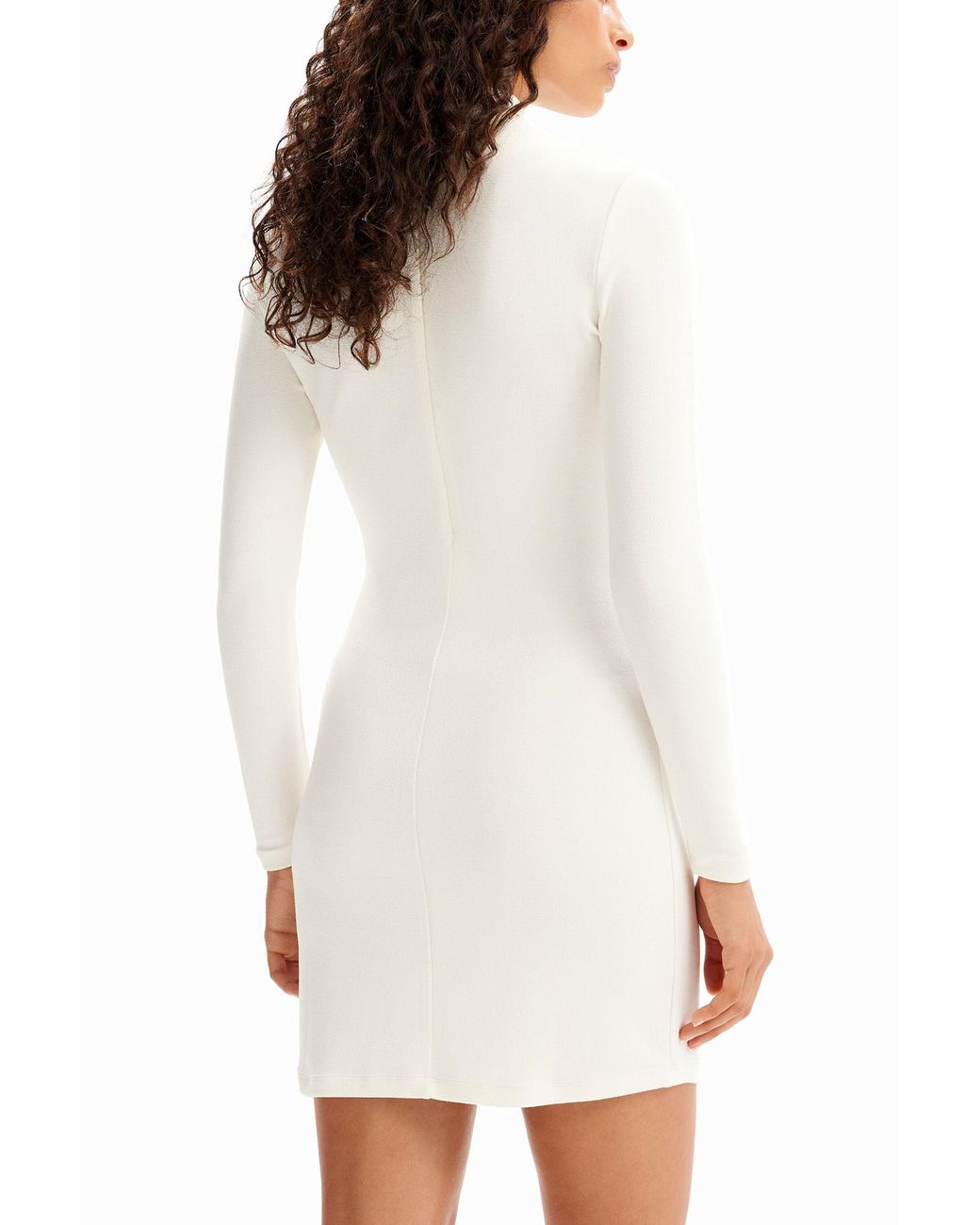 Desigual White M. Christian Lacroix Embroidered Mini Dress