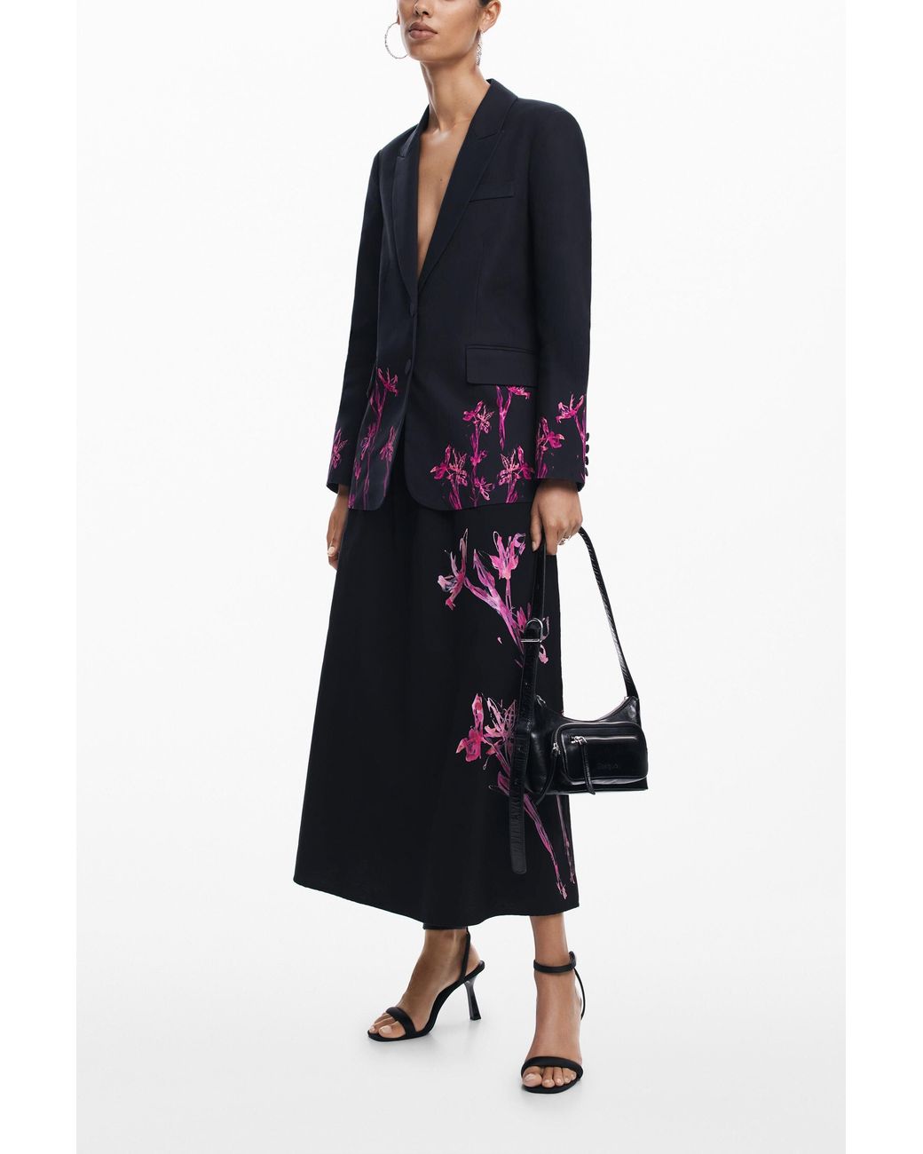 Desigual Blue Orchid Blazer, Cotton