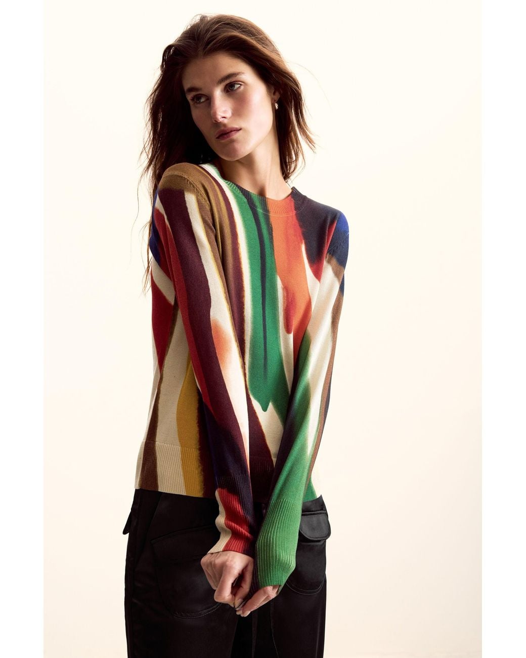 Desigual Multicolor Sweater Designed By Mr. Christian Lacroix