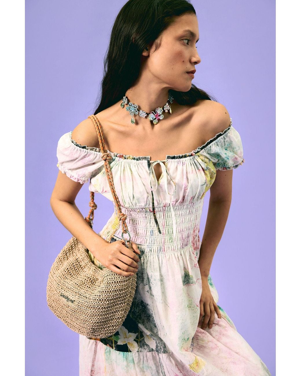 Desigual Multicolor Short Sleeve Dress 100% Cotton, Cotton
