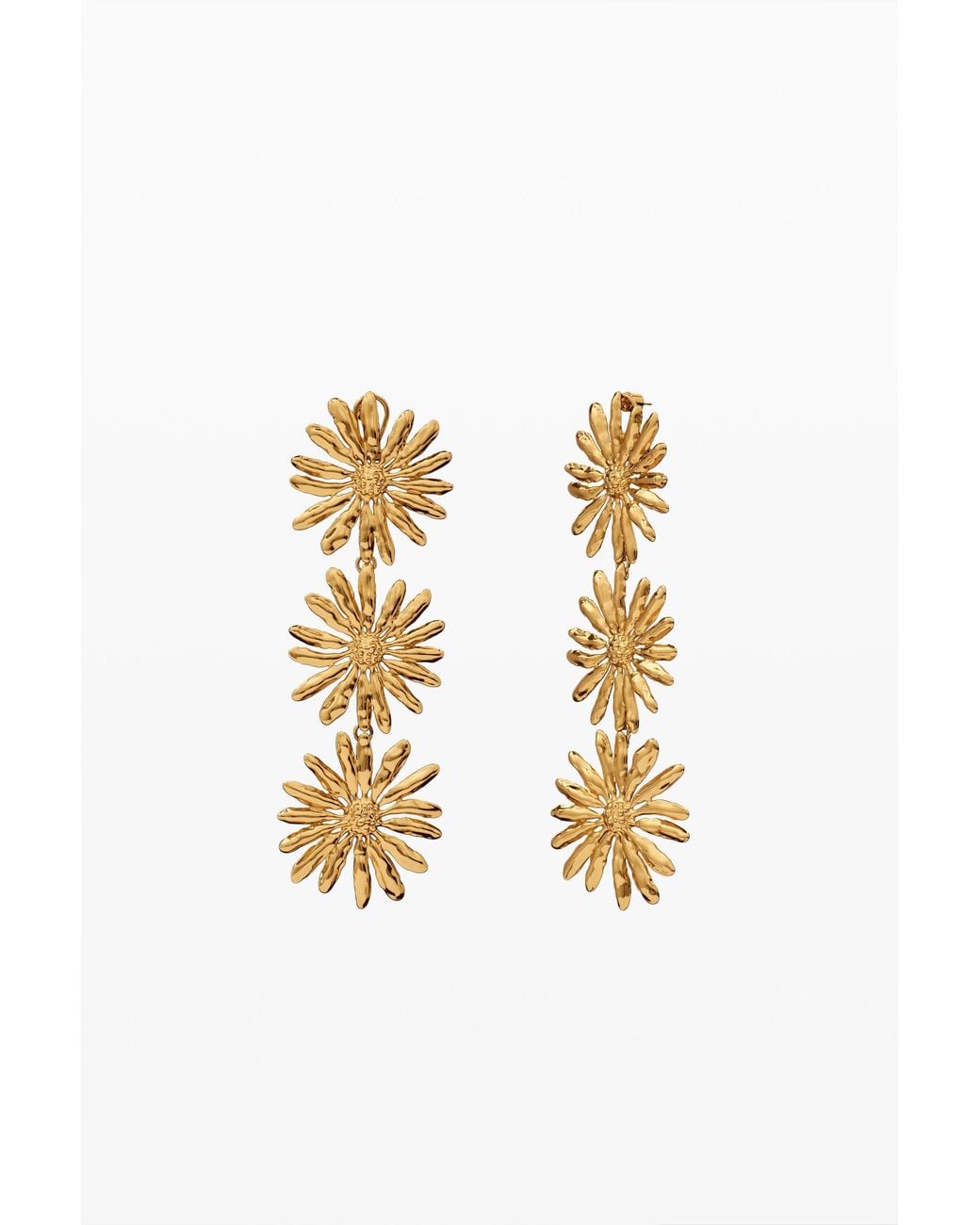 Desigual Metallic Daisy Earrings Zalio