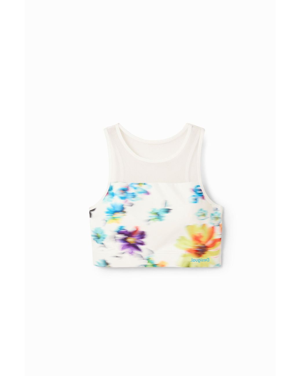 Desigual Blue Floral Sport Top