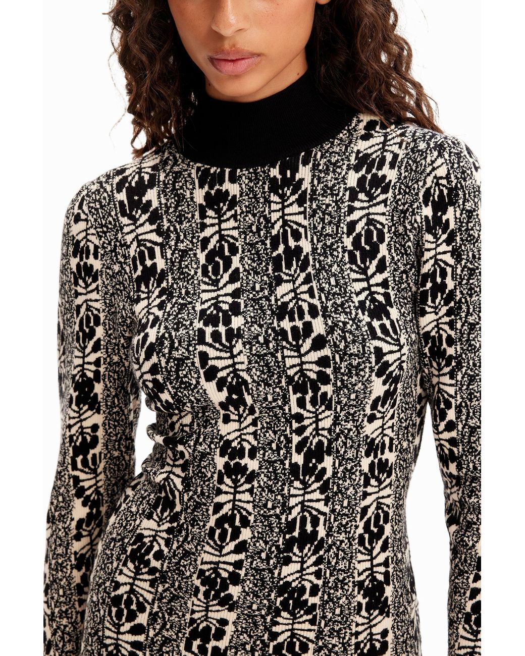 Desigual Black M. Christian Lacroix Short Knit Dress