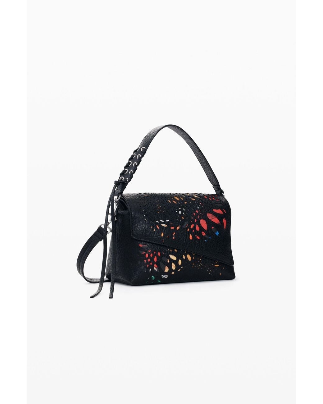 Desigual Black Small Butterfly Bag, Polyurethane