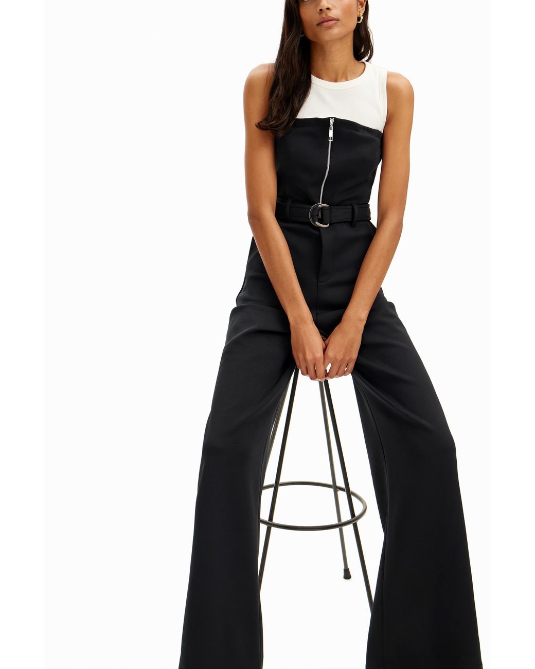 Desigual Black Long Jumpsuit