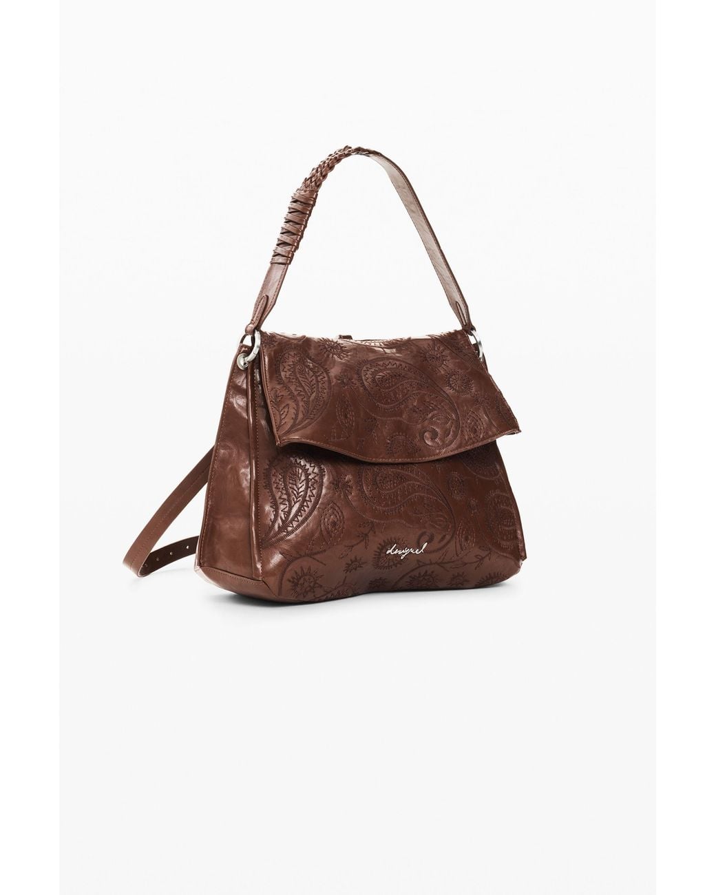 Desigual Brown Medium Faux Leather Backpack, Polyurethane