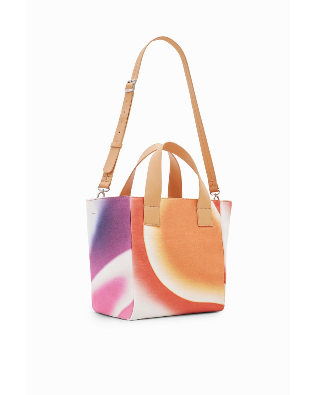 Desigual Orange M Canvas Tote Bag, Cotton