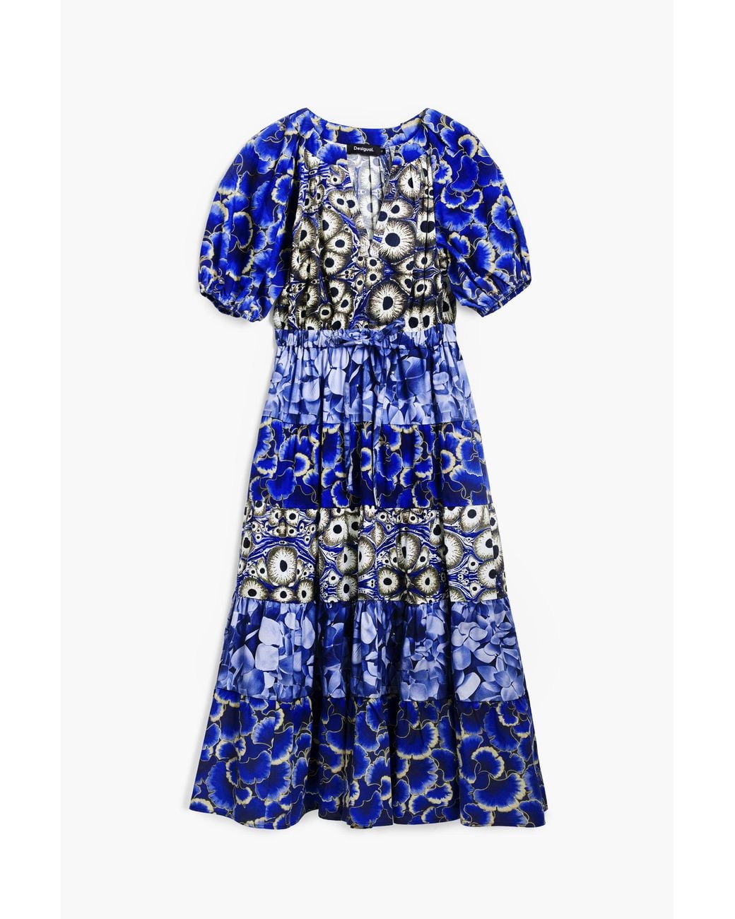 Desigual Blue Dress Designed By Mr. Christian Lacroix