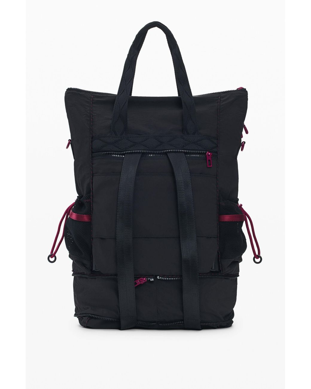 Desigual Black Large Multi-Position Backpack, Polyamide