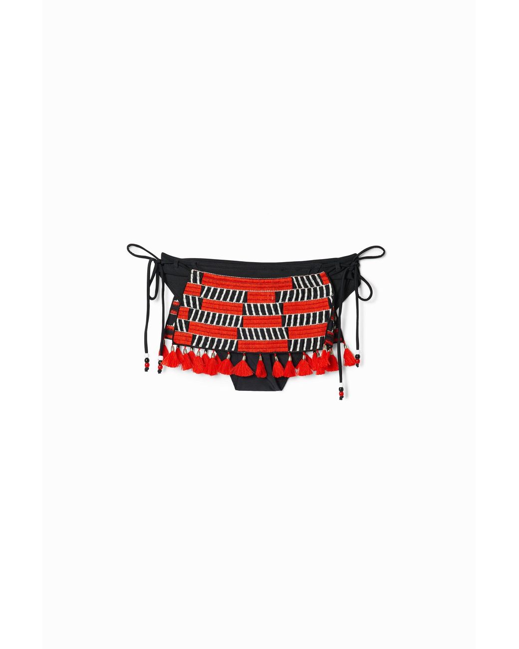 Desigual Red Stella Jean Bikini Bottoms