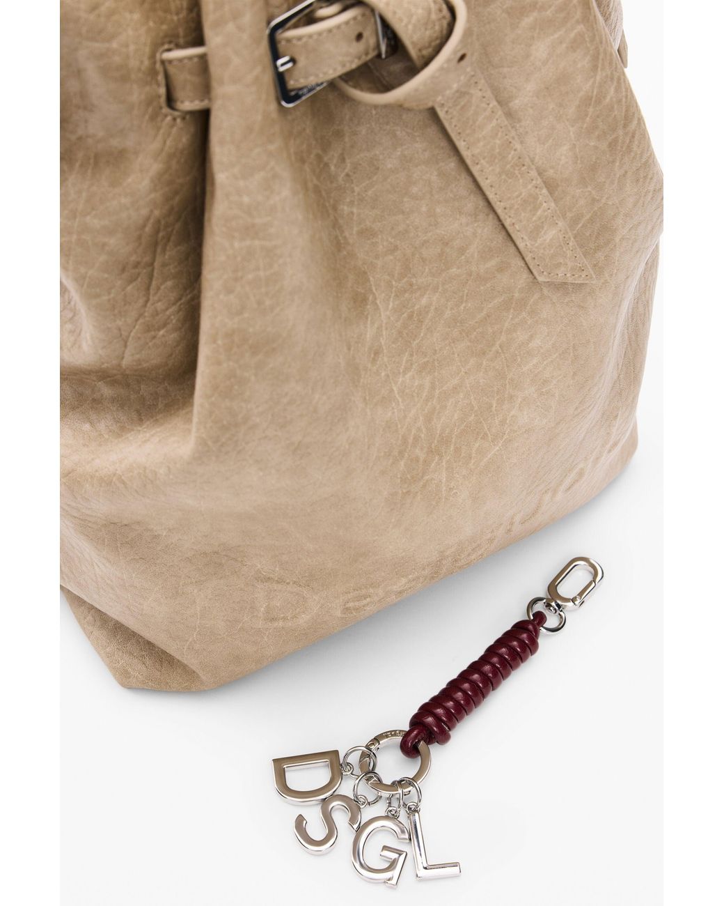 Desigual Natural Medium Backpack, Polyurethane