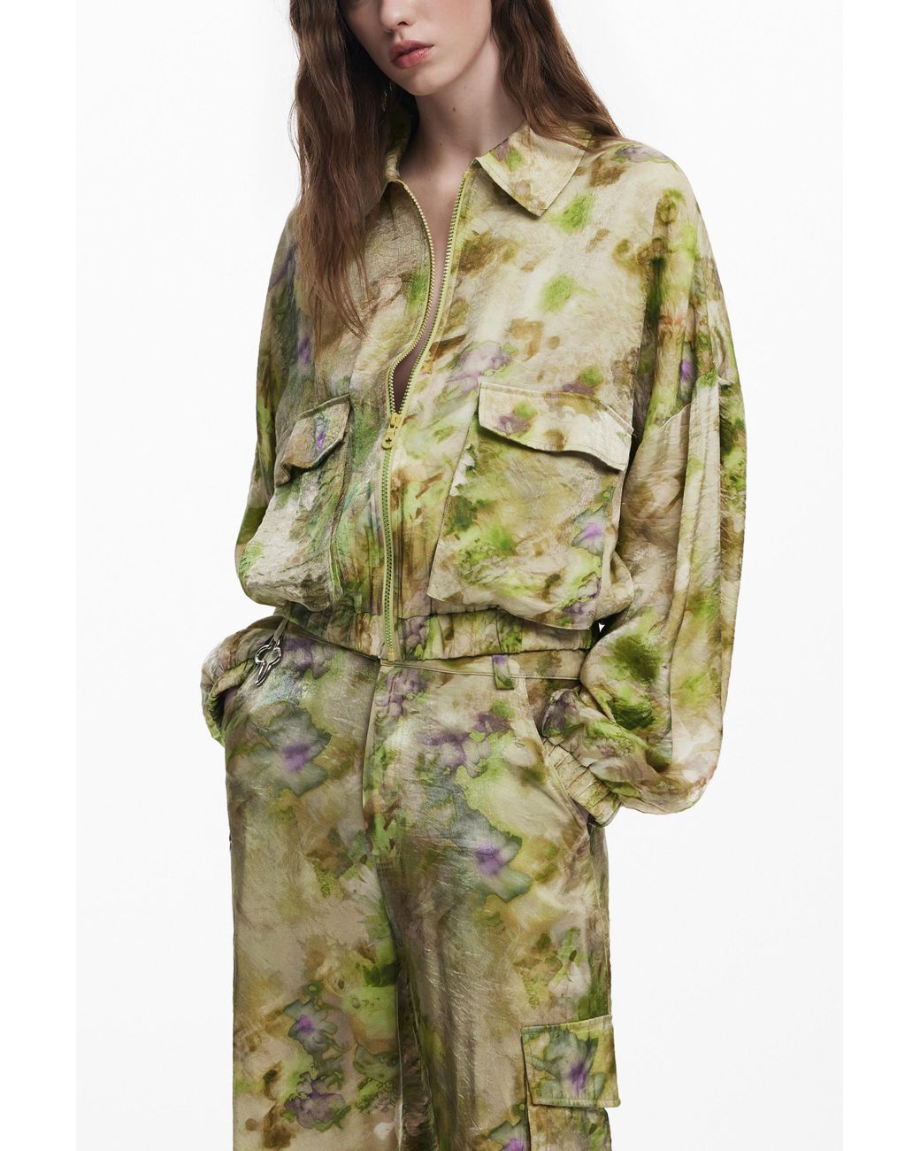 Desigual Green Collina Strada Bomber Jacket