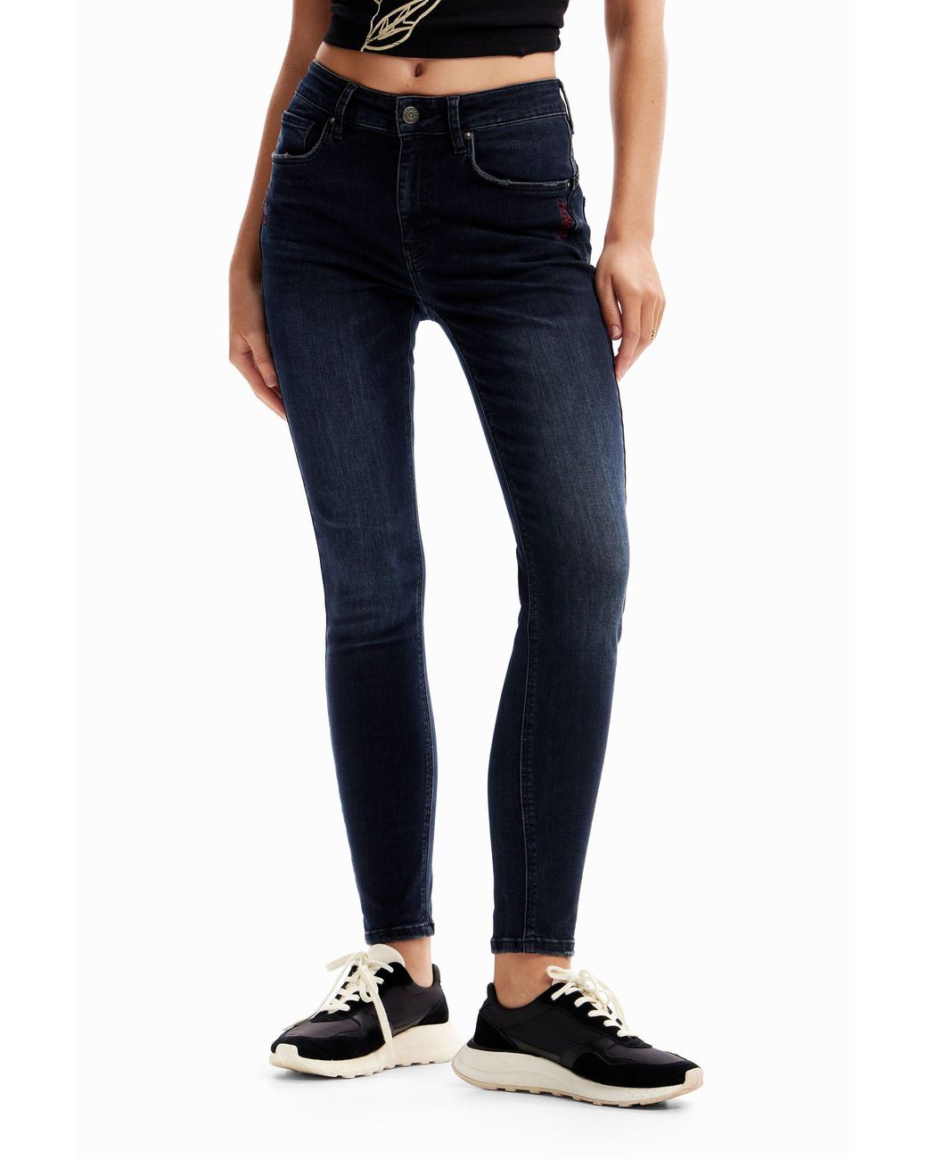 Desigual Blue Push-Up Skinny Jeans