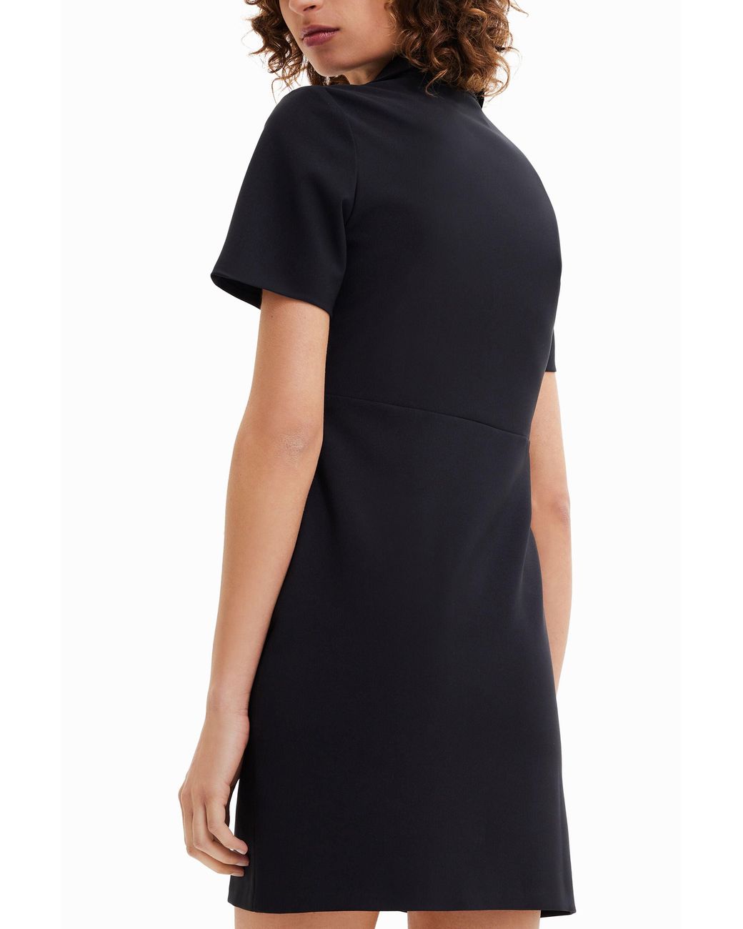 Desigual Black Short Slim Retro Dress
