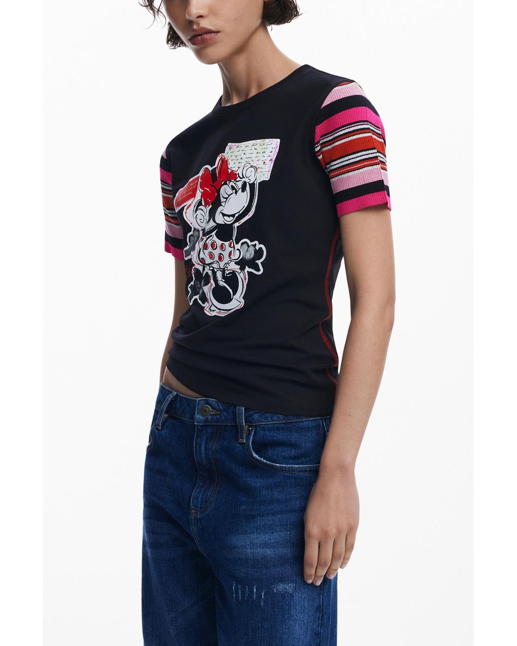 Desigual Blue Minnie Mouse T-Shirt