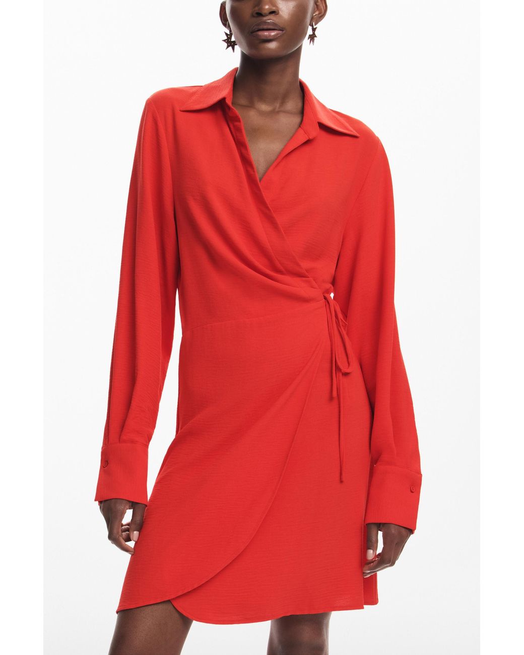 Desigual Red Shirt Dress