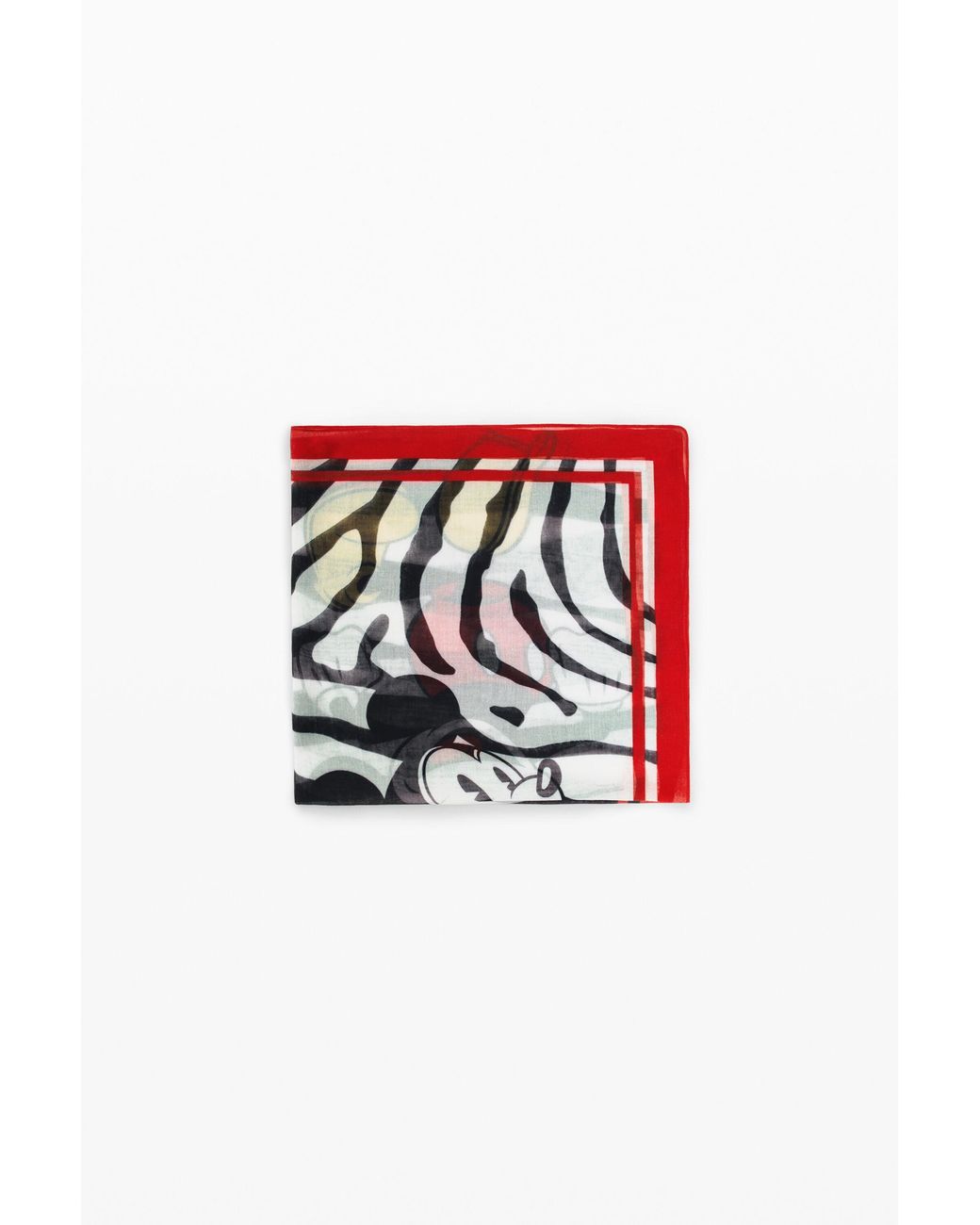 Desigual Red Mickey Printed Scarf